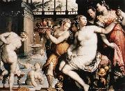 ZUCCHI  Jacopo The Toilet of Bathsheba after 1573 Sweden oil painting artist